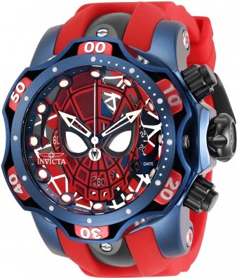 《大男人》漫威限量款Invicta ##629 VENOM 蜘蛛人瑞士大錶徑52MM個性潛水錶，非常稀有(本賣場全現貨)