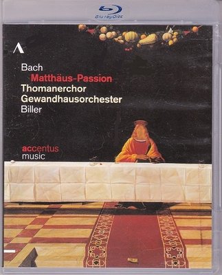 高清藍光碟 BACH Matthaus-Passion 巴赫：馬太受難曲 .比勒(Biller)指揮 25G