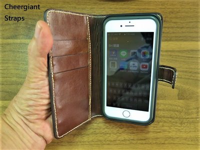 iphone 14 卡夾(皮夾)手機皮套義大利手染皮iphone 14 wallet leather case MIT