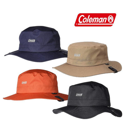 現貨🇯🇵 Coleman 束帶漁夫帽 尼龍 登山帽 遮陽帽 CORDURA 卡其 黑色 深藍 防紫外線 帽子 戶外 露營