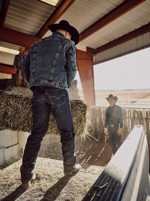 【西部牛仔限定款】美國LEVIS Western Cowboy Jeans 深藍重磅高強度直筒牛仔褲29-42腰501