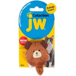 美國 JW 貓草玩具 寵物安撫潔牙玩具 寵物貓薄荷貓玩伴《口袋熊 DK-0471083》每件150元