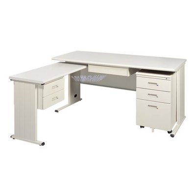 【〜101辦公世界〜】TH灰白色L型辦公桌、主管桌...免運費、免組裝費