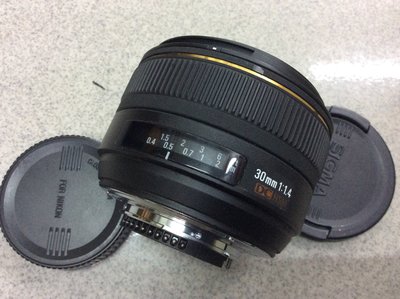 [保固一年] [高雄明豐] SIGMA 30mm F1.4 EX DC HSM For Nikon 便宜賣