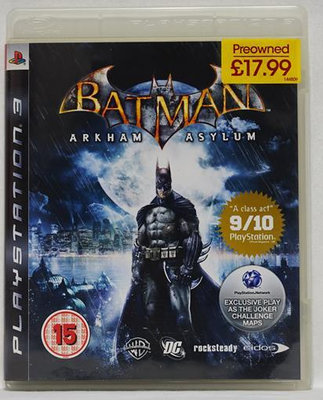 PS3 蝙蝠俠 小丑大逃亡 英文版 英文字幕 英語語音 Batman Arkham Asylum