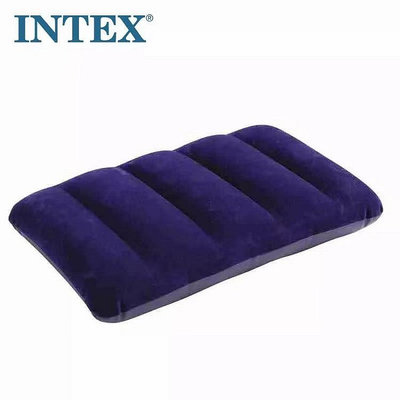 水上設備 游泳 INTEX 68672戶外旅行便攜充氣枕植絨午休枕頭絨毛枕可搭配床墊