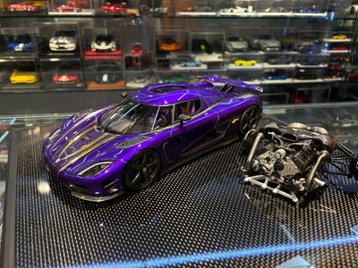 吉華@ 1/18 General Model Koenigsegg Agera RS 藍色