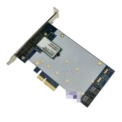 PCI-e轉NGFF M.2擴展卡 pcie轉SATA3.0 SATA+M2兩用卡 磁碟陣列卡 w56 056[9000