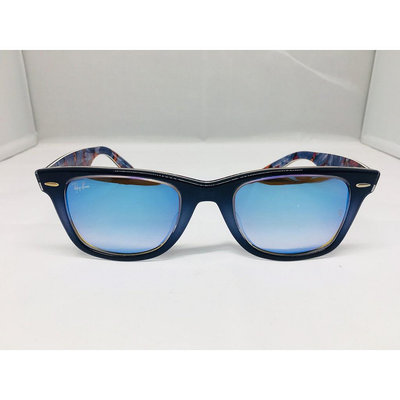 RAY BAN雷朋RB2140F-1198/4O復古酷炫藍太陽眼鏡*