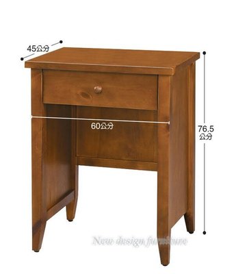 【N D Furniture】台南在地家具-MIT經典全實木單抽2尺書桌/60cm實木書桌NS