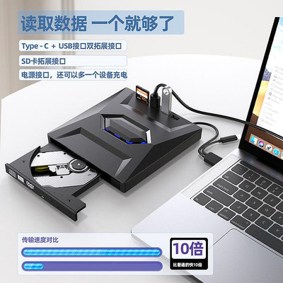 燒錄機華為多功能外置藍光移動光驅DVD刻錄機四合一USB3.0/TYPE-C 接U盤光碟機