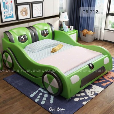 【大熊傢俱】CB 212 跑車床 汽車床 卡通床 兒童床 皮床 單人床 軟床 雙人床 造型床 單人加大