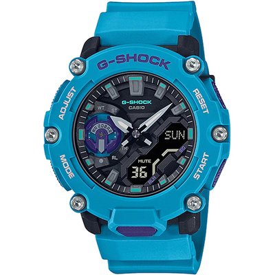 【CASIO G-SHOCK】GA-2200-2A (出清價公司貨) 堅固耐用的手錶採用碳核心防護構造，是您戶外裝備