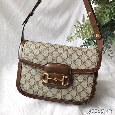 【GUCCI 古馳】1955 Horsebit 馬銜扣 經典 肩背包 斜背包 棕色 602204