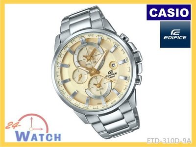 ETD-310D-9A 黃 ETD-310 CASIO EDIFICE 世界地圖《台灣卡西歐公司貨》24-Watch