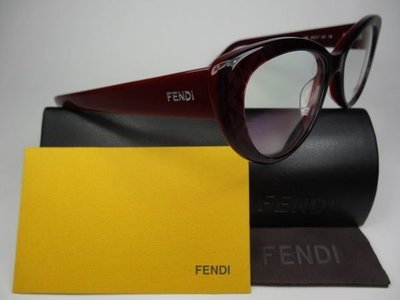 信義計劃 眼鏡 FENDI 968 義大利製 貓型 膠框 藍光 全視線 多焦 高度數 frames eyeglasses
