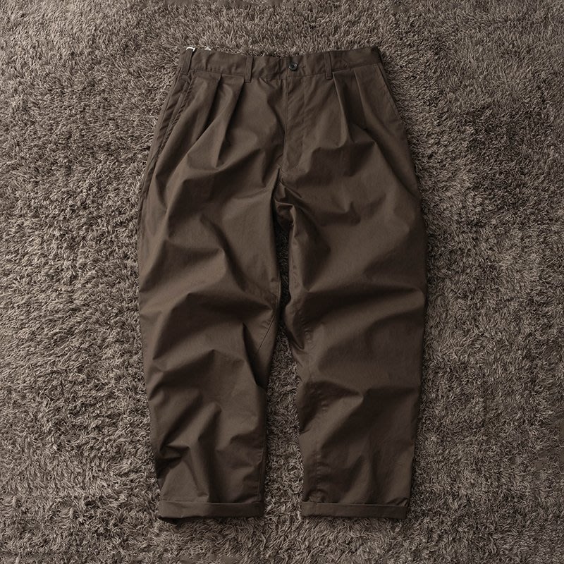 現貨#BEAMS SSZ 暖簾CHINO PANTS 大口袋雙褶日系休閒褲長褲