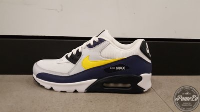POMELO柚 NIKE AIR MAX 90 深藍 白 黃 灰 復古 慢跑鞋 男鞋 AJ1285-101