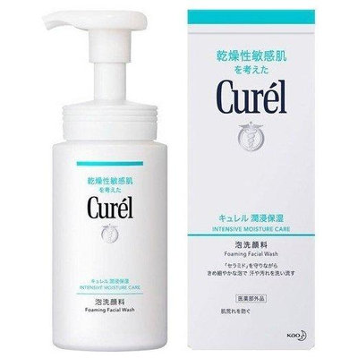 ✩小敏廣場✩公司貨 花王 Curel 珂潤 潤浸保濕洗顏慕絲 日本製 瓶裝 150ml