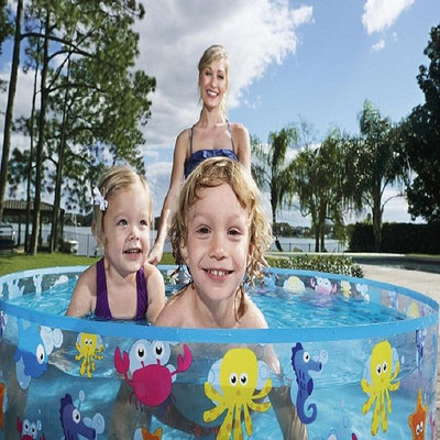 水上設備 游泳 Bestway 55028 透明硬質水池 兒童硬膠水池