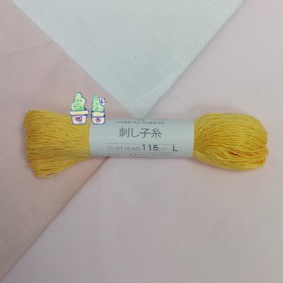 【HM】刺子繡線-Hobbyra Hobbyre刺子繡線-NO.115 黃色