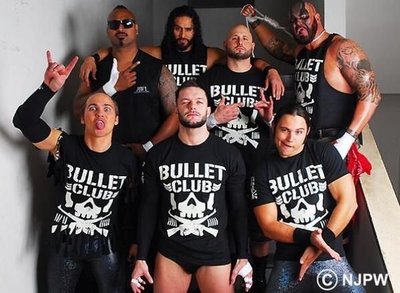 [美國瘋潮]正版 NPJW Bullet Club Logo T-Shirt 子彈俱樂部經典款衣服WWE Finn AJ