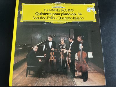 Brahms Piano Quintet / Pollini / Quartetto Italiano / DG法國版