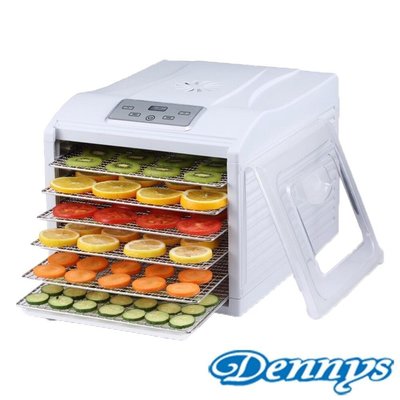 Dennys丹尼斯電子恆溫定時6層不銹鋼蔬果乾果機(專業級的烘乾果機)DF-6090S/另售HL-1080S