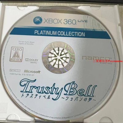 原裝XBOX360游戲光盤光碟 信賴鈴音 TRUSTY BELL 亞洲主機玩 日文『三夏潮玩客』