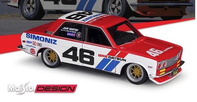 「車苑模型」Maisto 1:24 1971 Datsun 510改装版 東京甩尾 飄移版