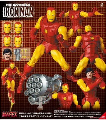 金錢貓雜貨 全新 Medicom Toy Mafex No 165 漫畫版 鋼鐵人 Iron Man