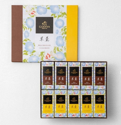 Mei 本舖☼預購 日本 Godiva 2024 夏季 期間限定 和菓子羊羹 紅豆牛奶巧克力 水果巧克力 共10入