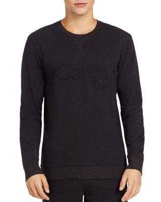 CK Calvin Klein LOGO 薄大學Tee 現貨 黑色 車繍LOGO