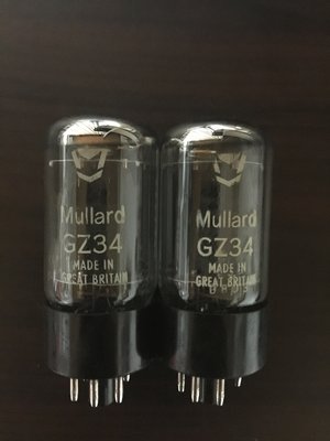 售Mullard 全新GZ34/5AR4整流管,附Mullard原廠盒,一支一標