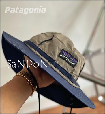 山東:【Patagonia 】夏季經典設計撞色透氣感戶外露營抽繩漁夫帽 SLY 230515