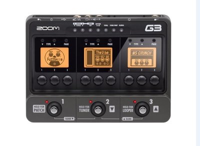[ 反拍樂器 ] Zoom G3 吉他綜合式效果器 (免運費)