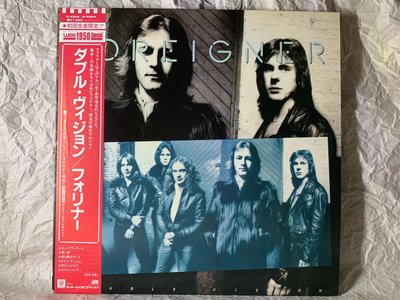 英美經典搖滾-外國人合唱團-雙重視覺 LP 二手專輯黑膠(日本版） Foreigner - Double Vision Album Vinyl