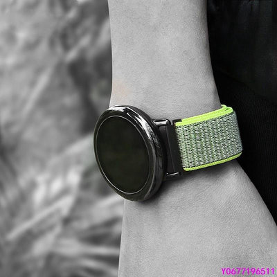 新款推薦 適用於Amazfit華米手錶2/2S快拆錶帶 尼龍回環腕帶 三星S3 錶帶 ticwatch pro表帶-可開