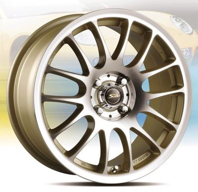 全新鋁圈 wheel B322 15吋鋁圈 4孔100 金底車面