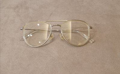 日本VONN SIMON 銀色beta 鈦復古雙槓眼鏡- outlet