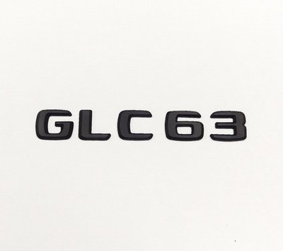 圓夢工廠 Benz 賓士 GLC X253 C253 GLC63 2015~2019 後車箱 尾門字貼字標車標 消光黑