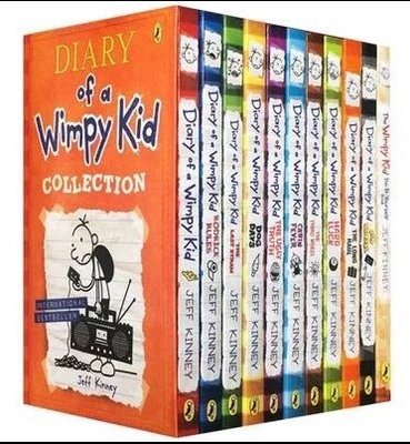 【上品外文書坊】英文版 Diary of A Wimpy Kid 遜咖日記 全套11本/11冊,  進口 原文書
