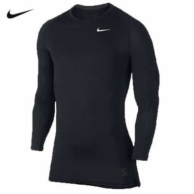 【熱賣精選】Nike 耐吉 pro 男子 舒適 透氣 吸濕 排汗 跑步 訓練 健身 運動 彈力 速幹 長袖 緊身衣 壓縮