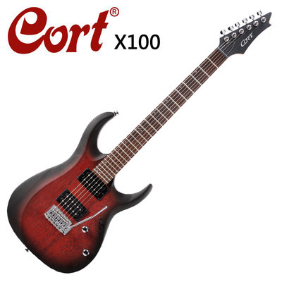 CORT X100-OPBB 嚴選電吉他-質感深原木色