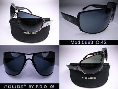 信義計劃 眼鏡 Police 5663 太陽眼鏡 寬版 雙槓 金屬 大框 可配 藍光 老花 全視線 glasses