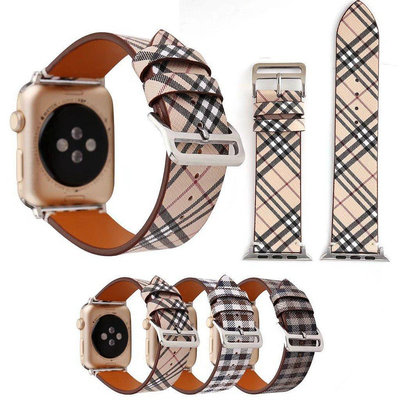蘋果真皮錶帶 Apple Watch S5/S4/S7 蘋果7代45mm 41mm 4qw【飛女洋裝】