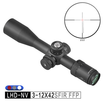 【BCS生存遊戲】DISCOVERY發現者瞄準鏡LHD-NV3-12X42SFIR FFP雙融光狙擊鏡前置瞄具-DI23