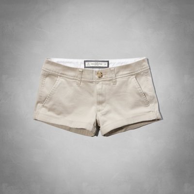 【天普小棧】Abercrombie A&F Low Rise Short-shorts低腰反摺休閒短褲26/30腰