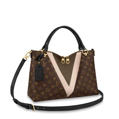 Louis Vuitton Noir V tote BB Brown Leather ref.863842 - Joli Closet