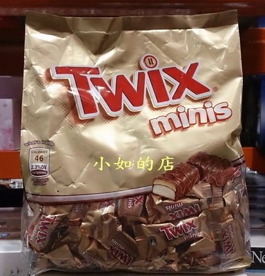 【小如的店】COSTCO好市多代購~TWIX 特趣 迷你巧克力-濃郁焦糖+酥脆餅乾(每包128條) 87941
